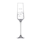Personalised Spiral Champagne Flute with Swarovski Crystals