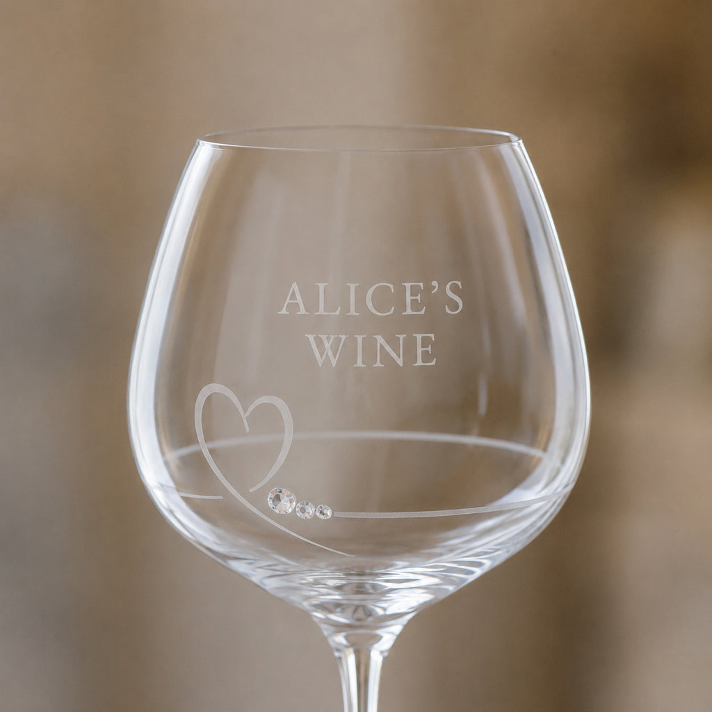 Personalised Petit Gin Glass with Swarovski Crystals