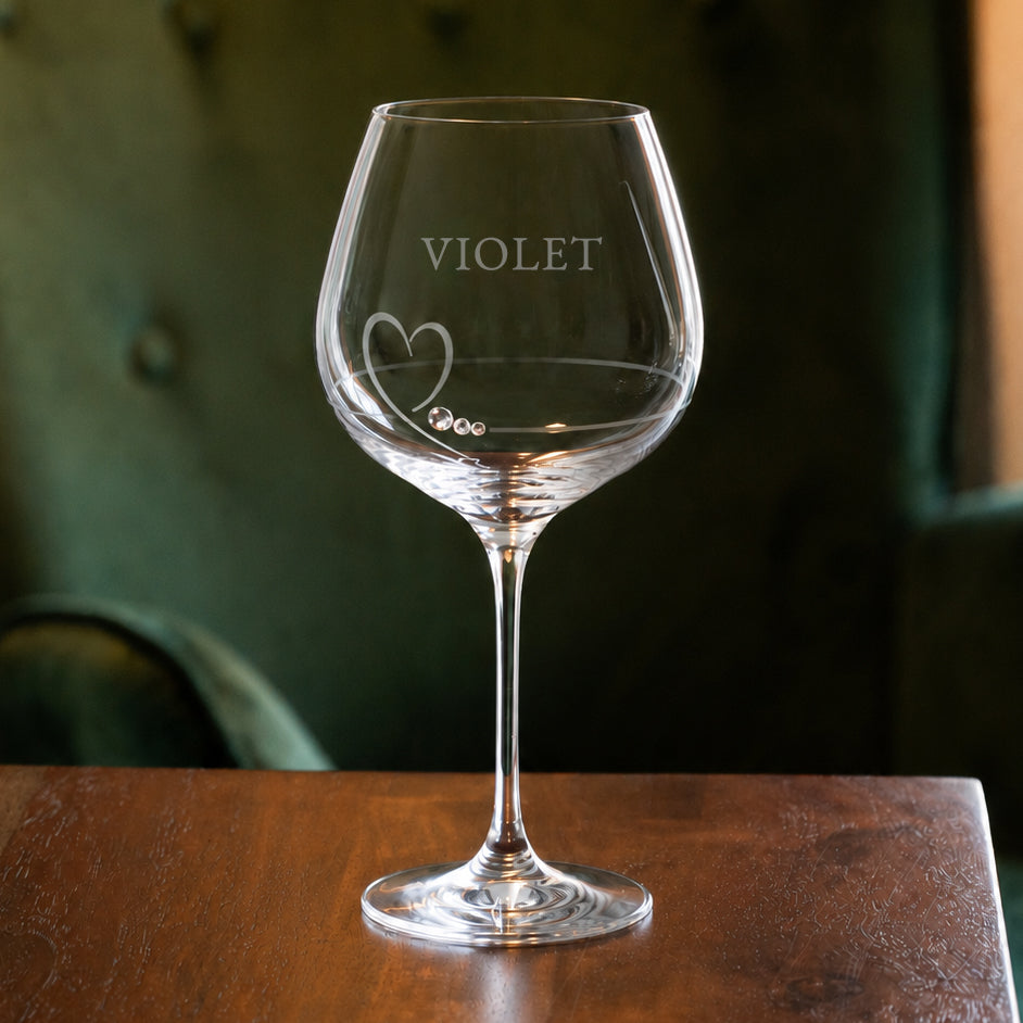 Personalised Petit Gin Glass with Swarovski Crystals