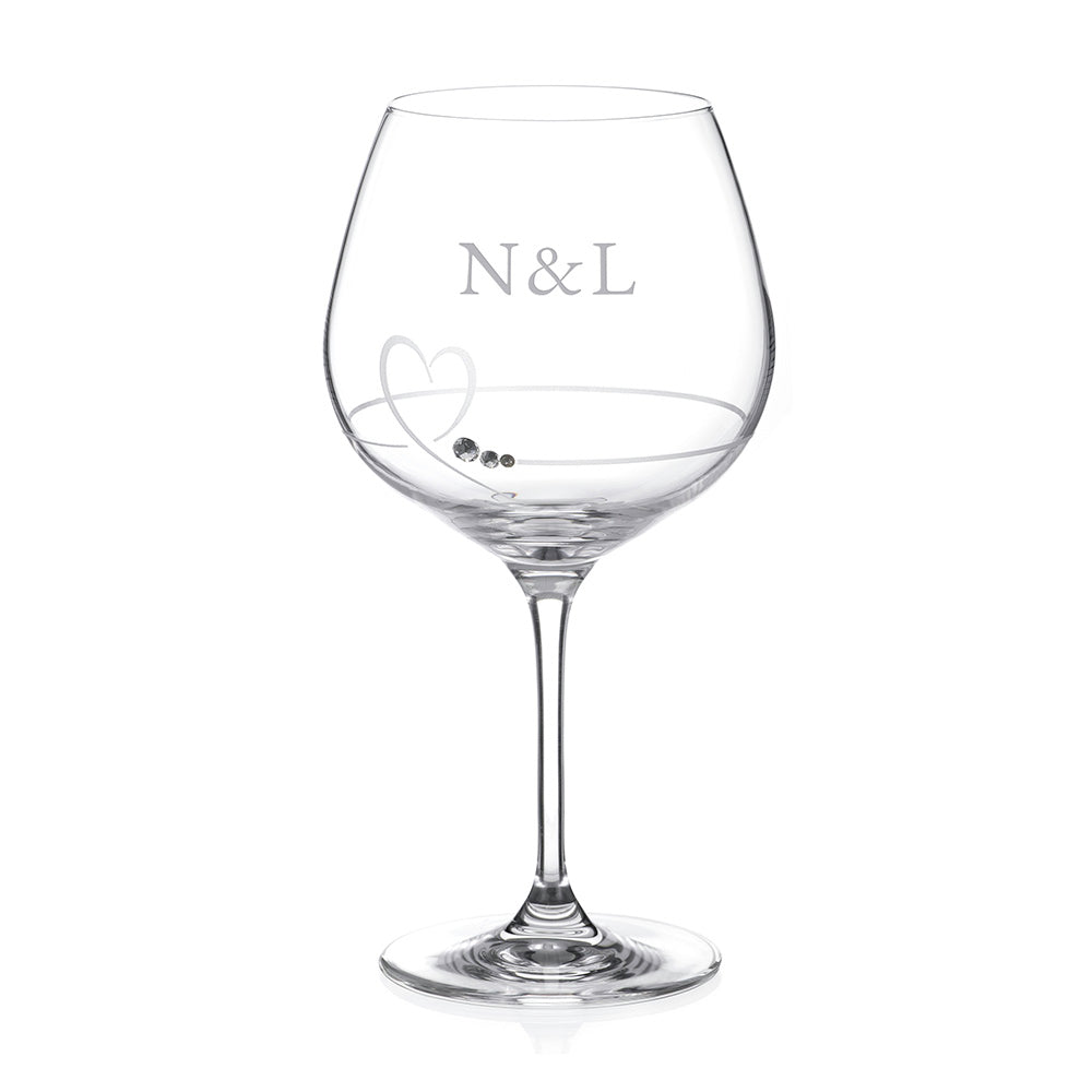 Personalised Petit Gin Glass with Swarovski Crystals