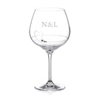 Personalised Petit Gin Glass with Swarovski Crystals