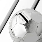 Personalised Silver Plated Football Money Box