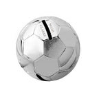 Personalised Silver Plated Football Money Box