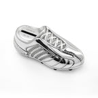Personalised Silver Plated Football Boot Money Box