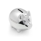 Personalised Silver Plated Piggy Bank
