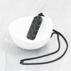 Personalised Men's Black Tyretread Necklace