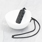Personalised Men's Black Steel Dog Tag Necklace