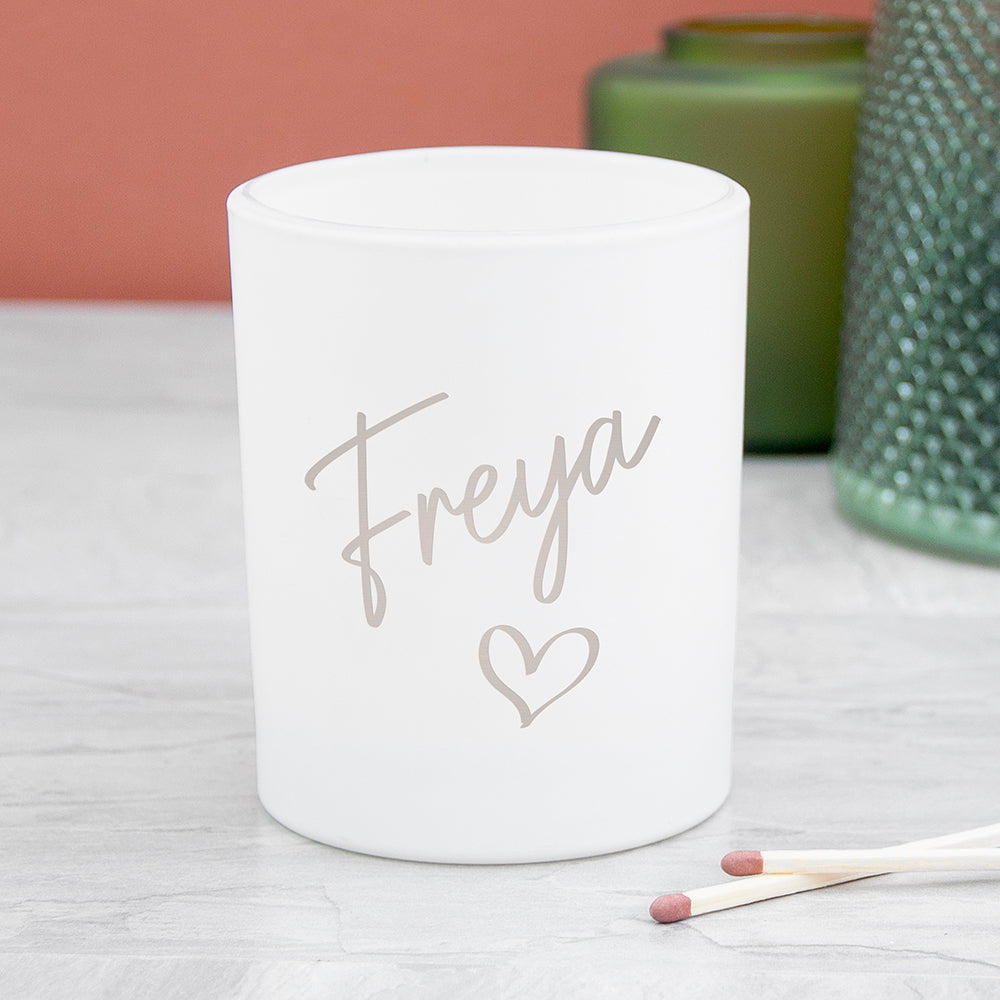 Personalised Heart Candle Holder