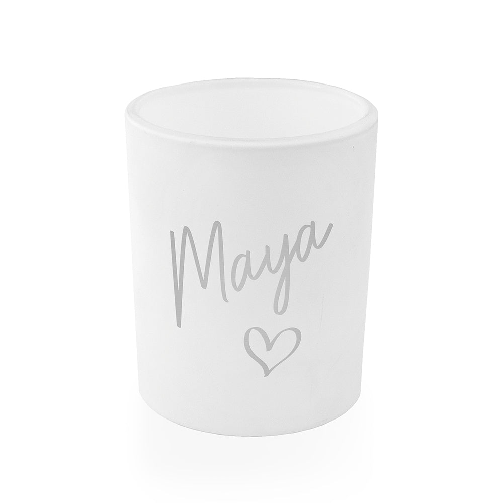 Personalised Heart Candle Holder