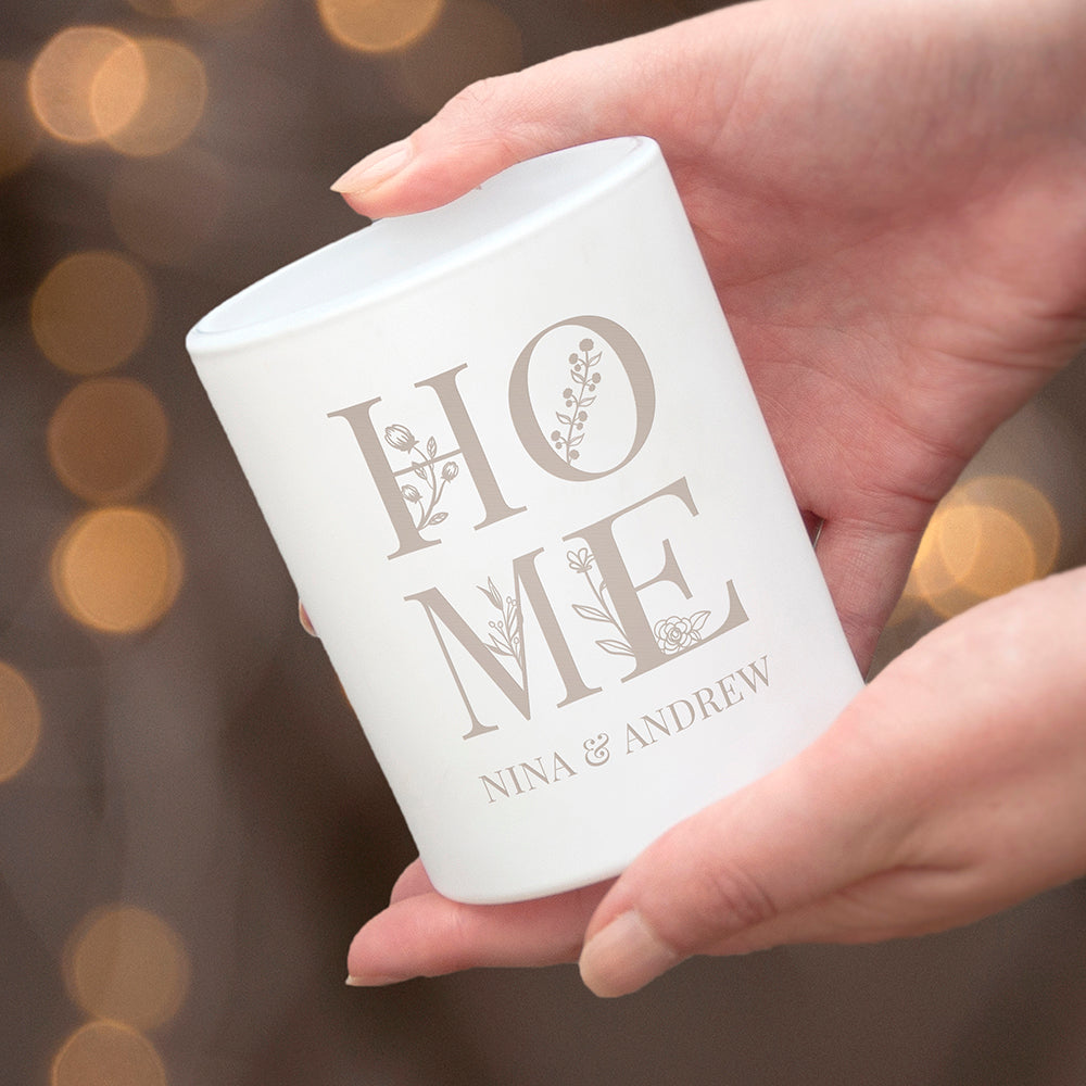 Personalised Home Candle Holder