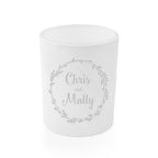 Personalised Couples Wreath Candle Holder