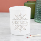 Personalised Snowflake Candle Holder