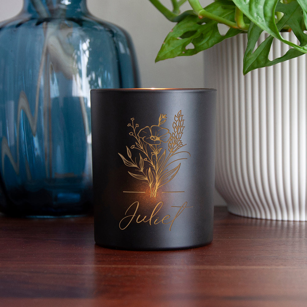 Personalised Bouquet Candle Holder