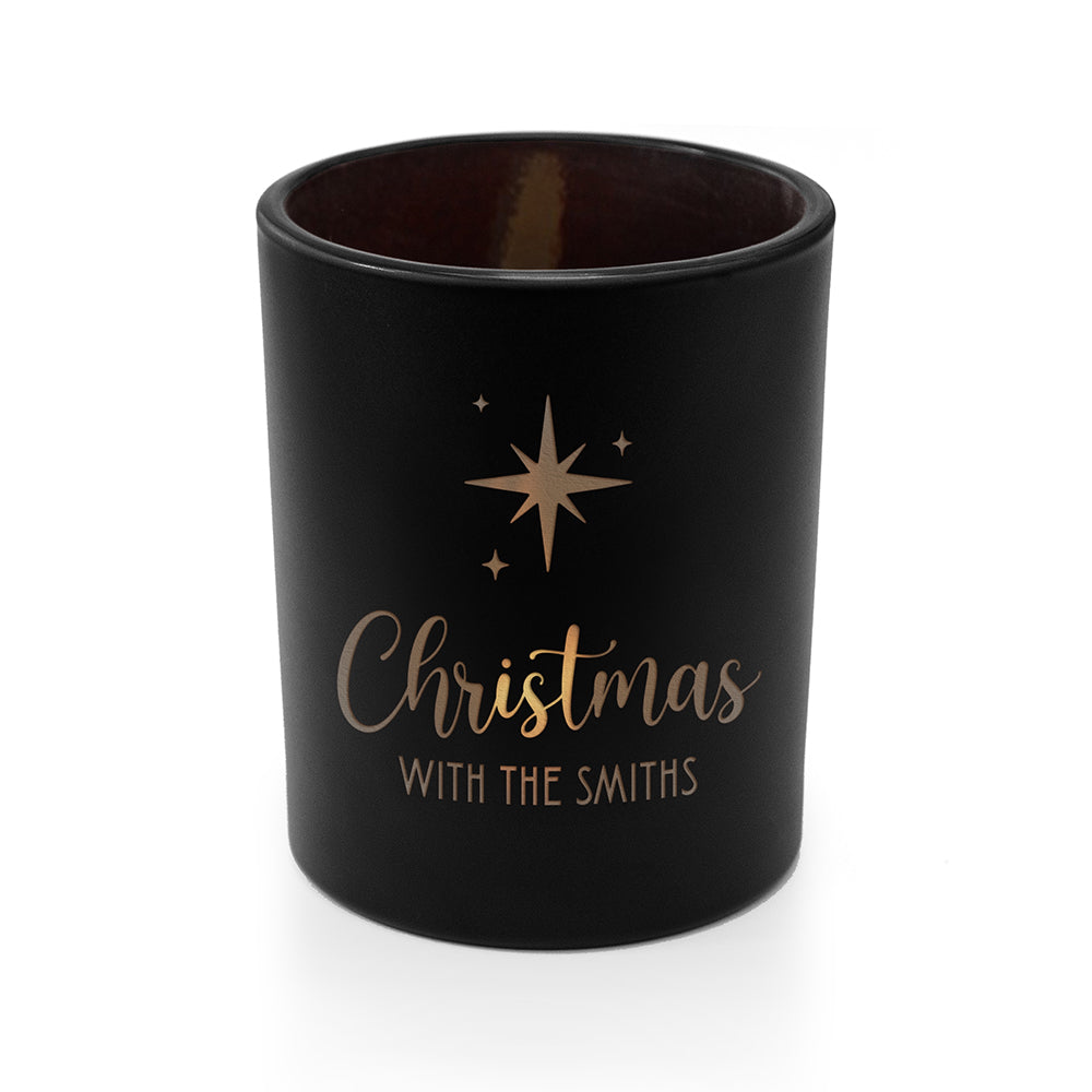 Personalised Christmas Star Candle Holder