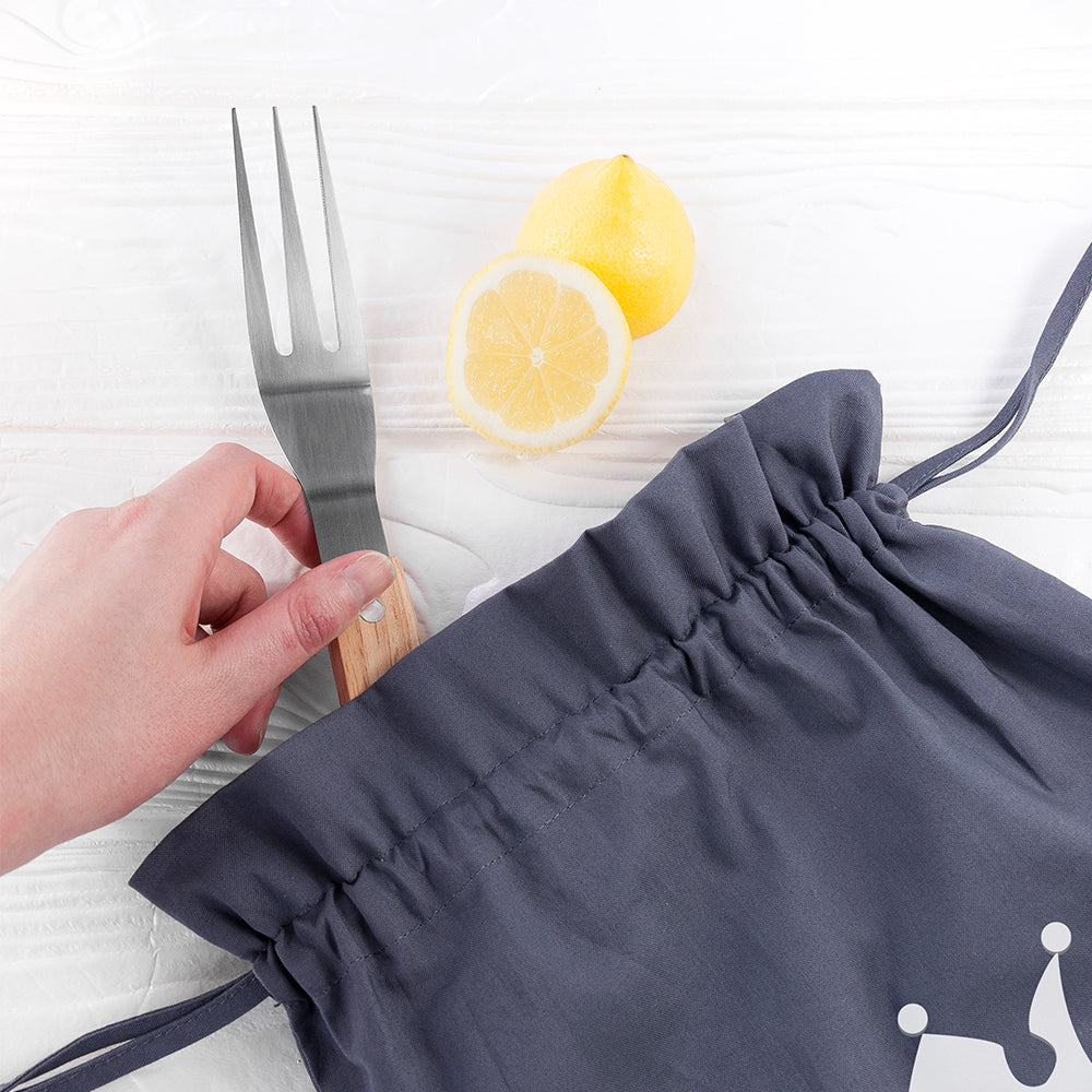 Personalised Dad is King Of The Grill BBQ Tools Set