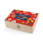 Personalised Vibrant Floral Tea Box