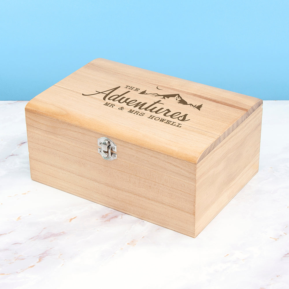 Personalised Adventure Keepsake Chest