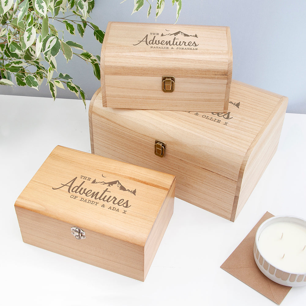 Personalised Adventure Keepsake Chest