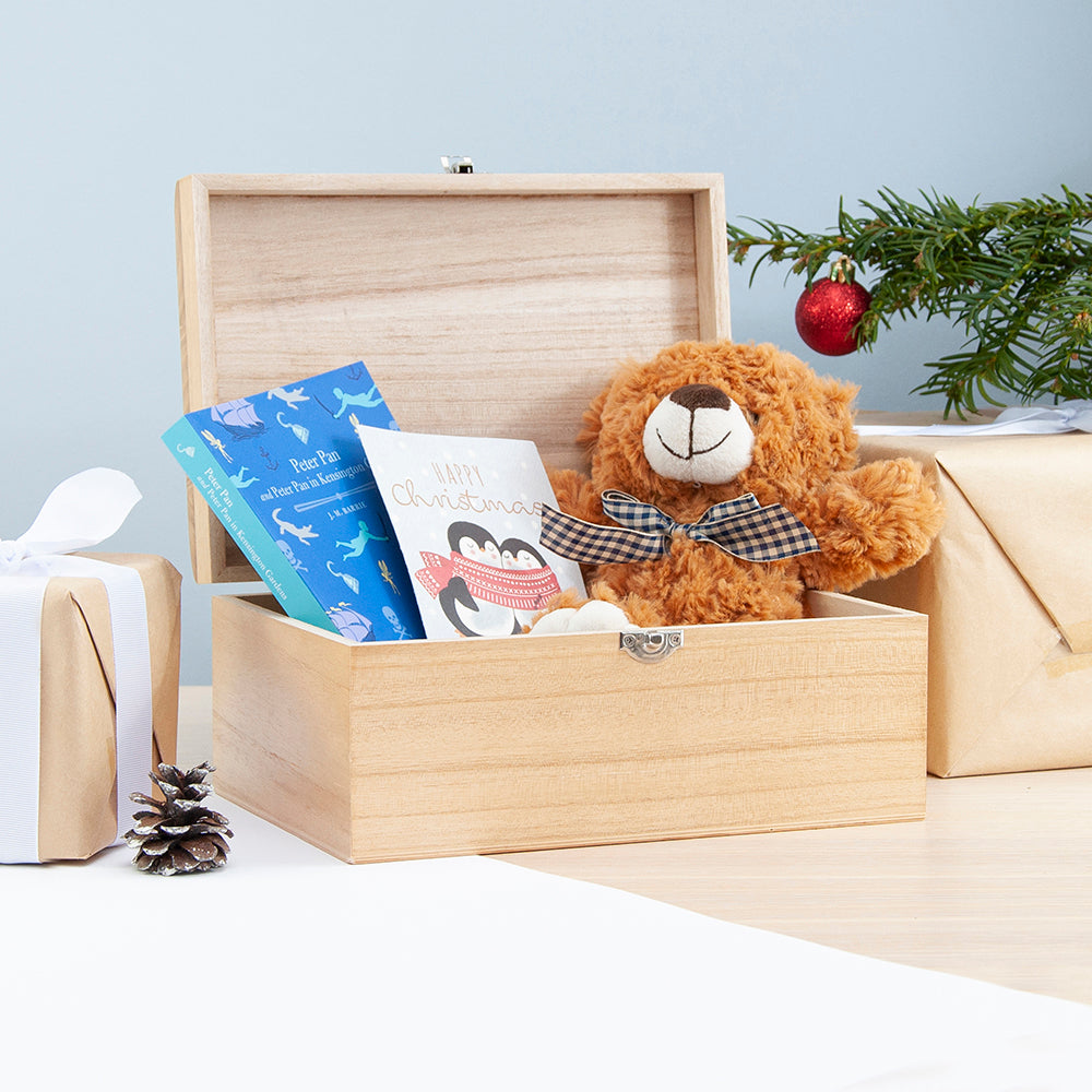 Personalised Christmas Woodland Keepsake Chest