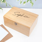 Personalised Engraved Name Keepsake Chest