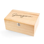Personalised Engraved Name Keepsake Chest