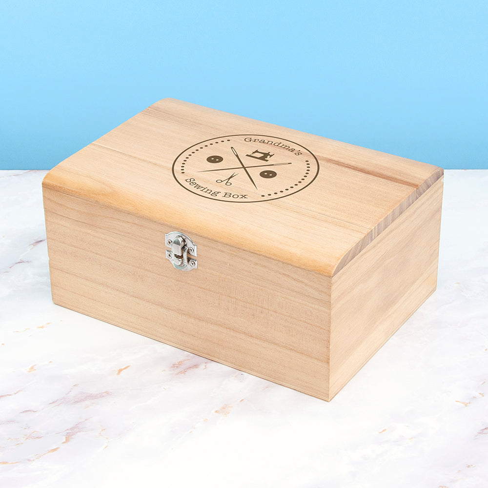 Personalised Engraved Sewing Chest