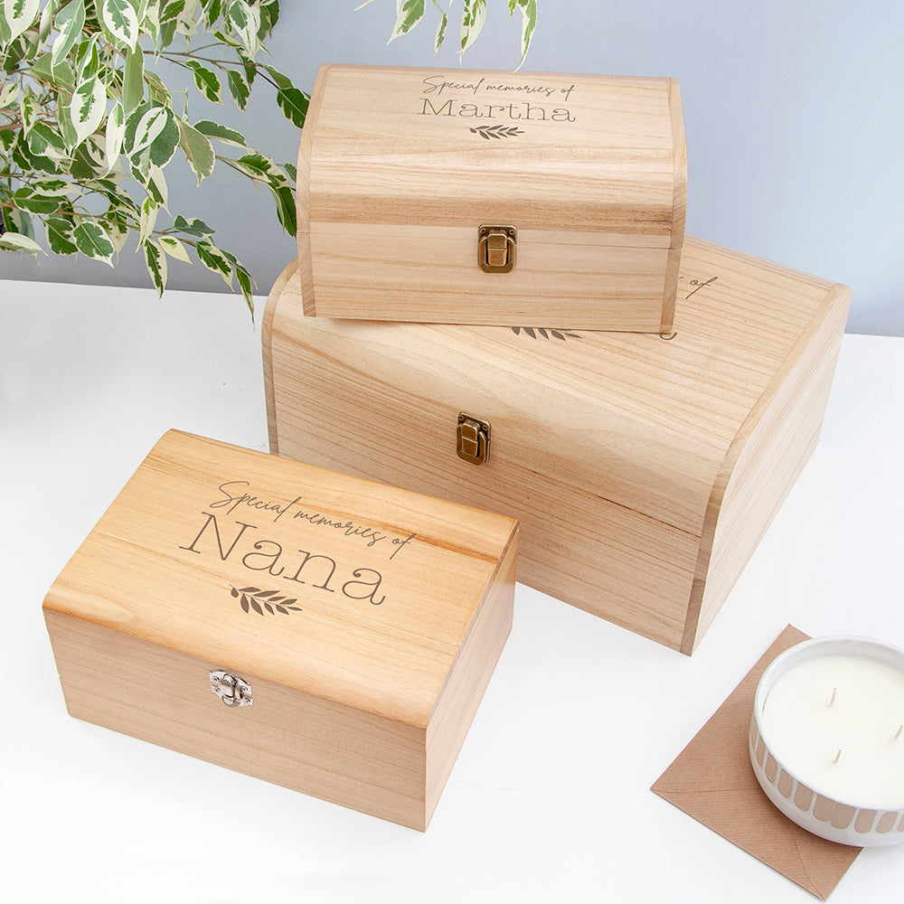 Personalised In Loving Memory Keepsake Chest