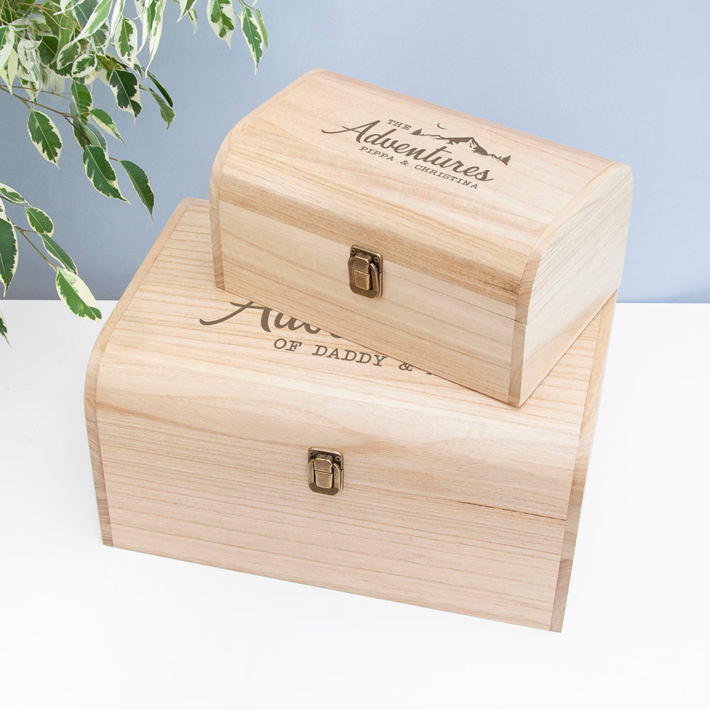Personalised Adventure Keepsake Chest