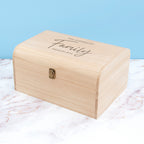 Personalised Our Family Keepsake Chest