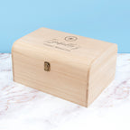 Personalised Travel Memories Keepsake Chest