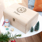 Personalised Christmas Woodland Keepsake Chest