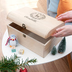 Personalised Christmas Woodland Keepsake Chest