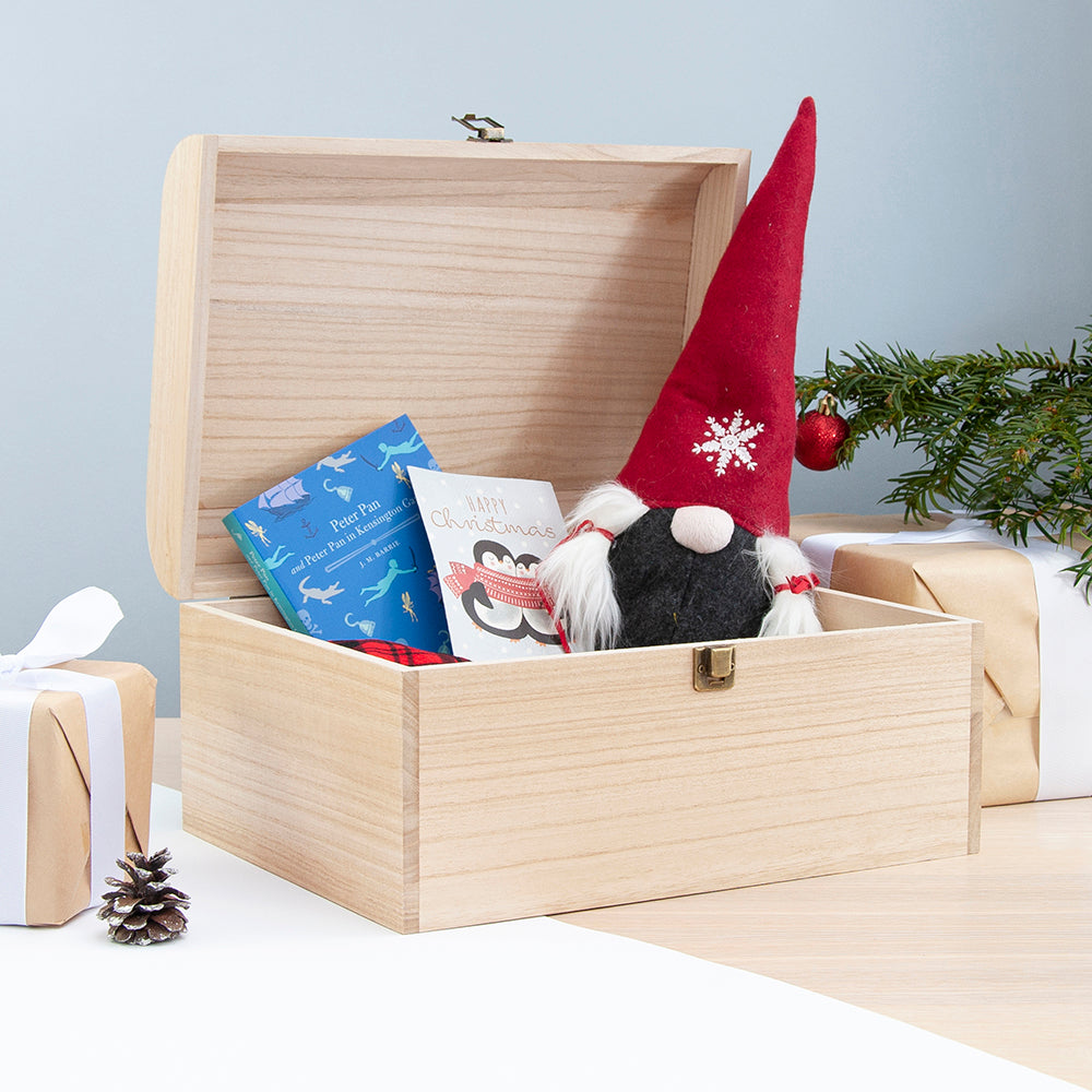 Personalised Christmas Woodland Keepsake Chest