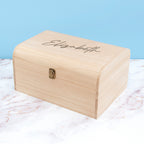Personalised Engraved Name Keepsake Chest