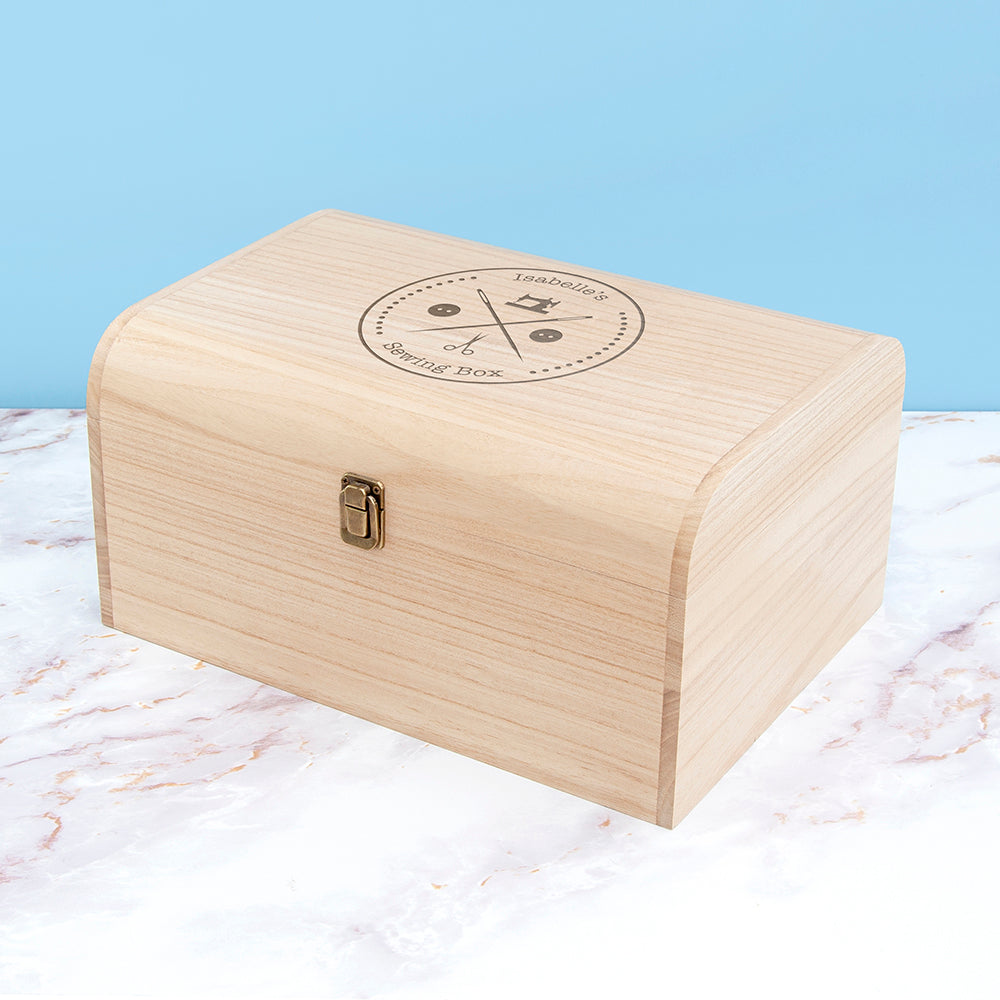 Personalised Engraved Sewing Chest