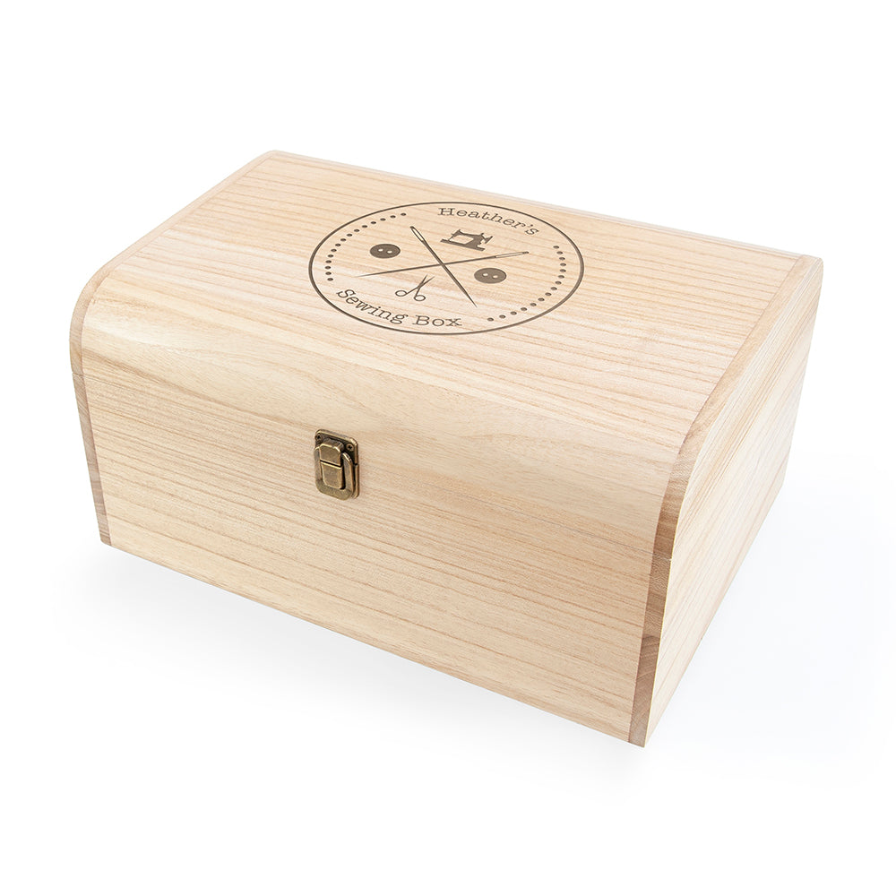 Personalised Engraved Sewing Chest