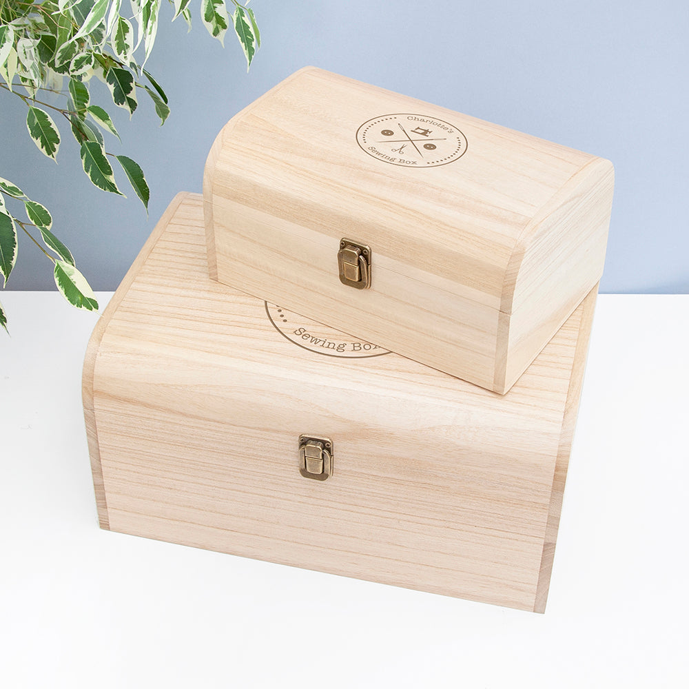 Personalised Engraved Sewing Chest