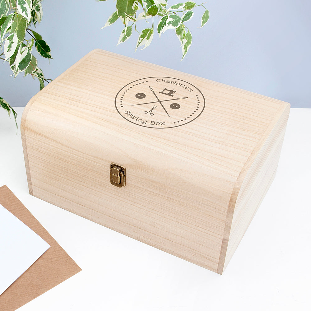 Personalised Engraved Sewing Chest