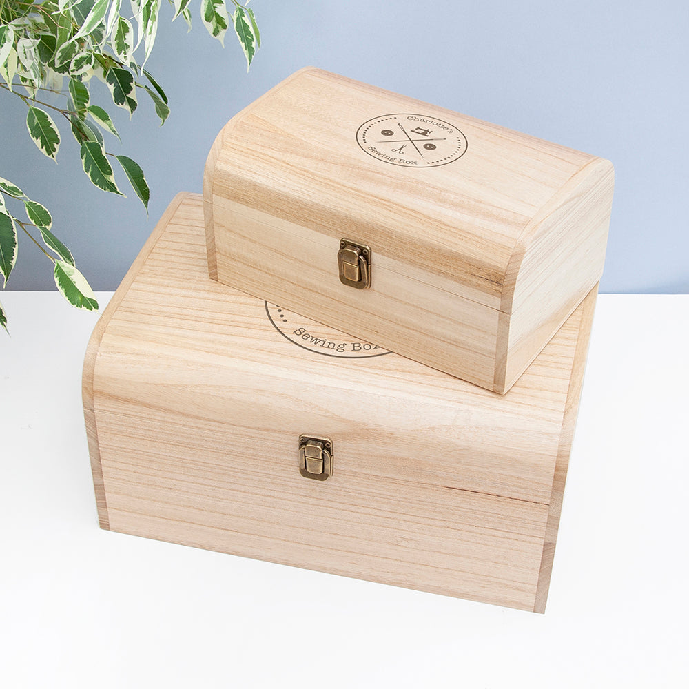 Personalised Engraved Sewing Chest