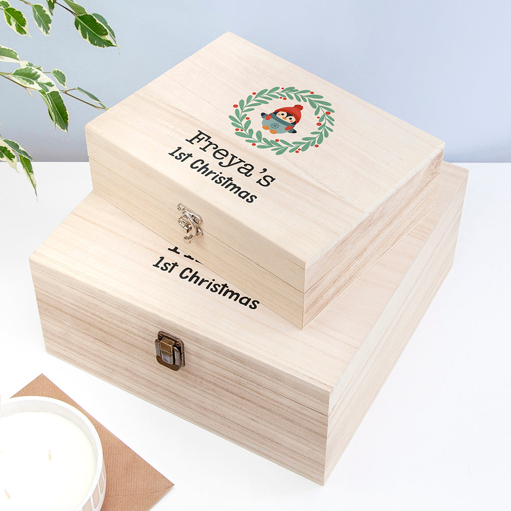 Personalised Baby's First Christmas Eve Box