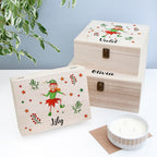 Personalised Girl Elf Christmas Eve Box