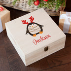 Personalised Festive Penguin Christmas Eve Box