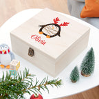 Personalised Festive Penguin Christmas Eve Box