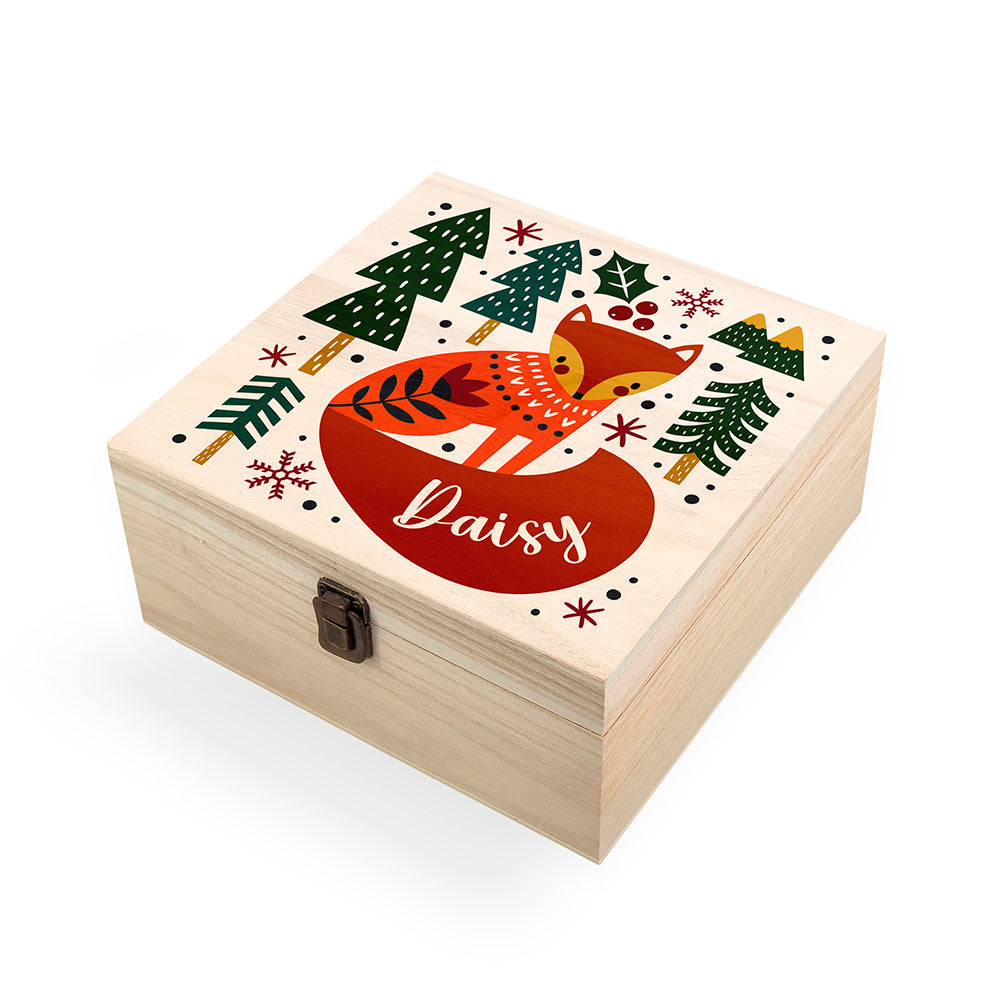 Personalised Scandi Fox Christmas Eve Box