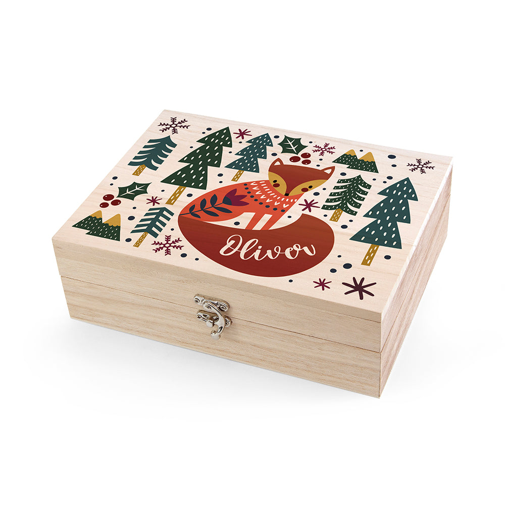 Personalised Scandi Fox Christmas Eve Box