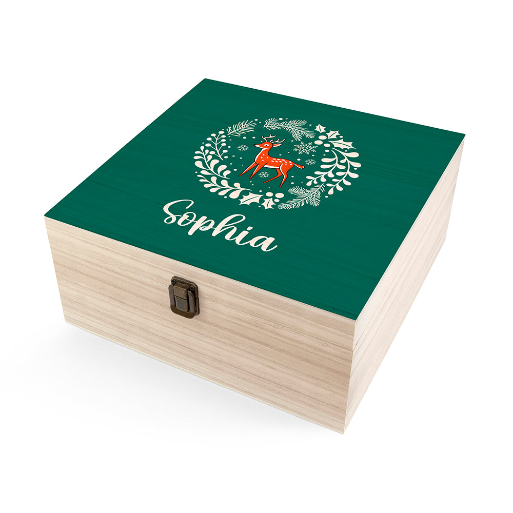 Personalised Woodland Deer Christmas Eve Box