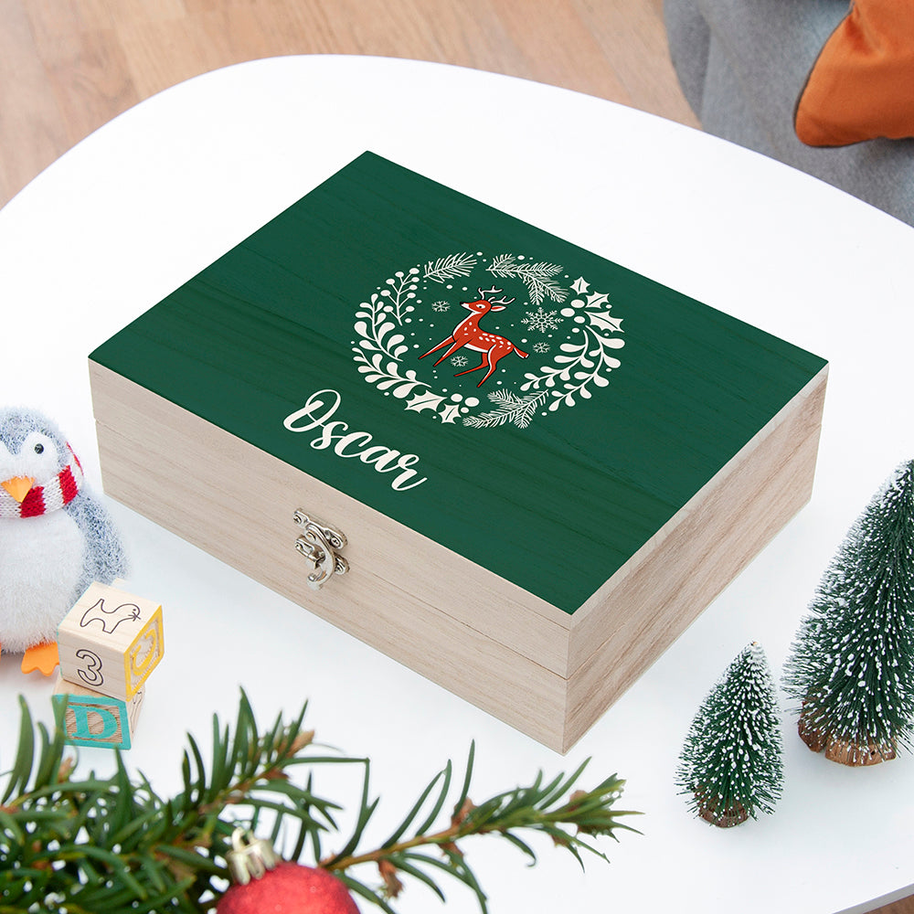 Personalised Woodland Deer Christmas Eve Box
