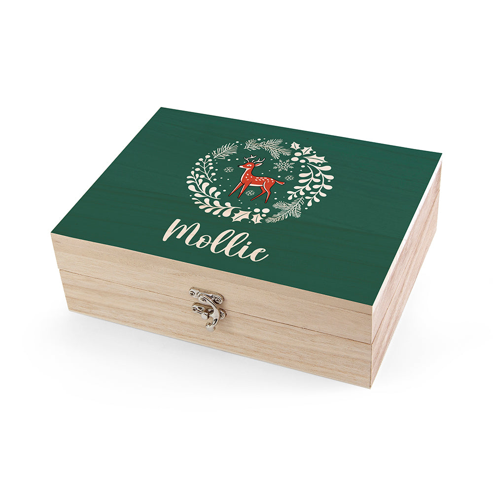 Personalised Woodland Deer Christmas Eve Box