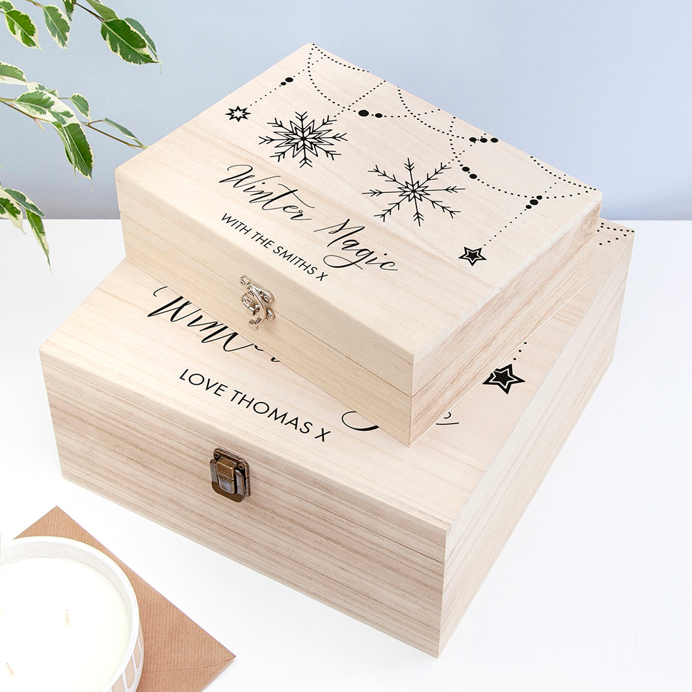 Personalised Winter Magic Christmas Eve Box