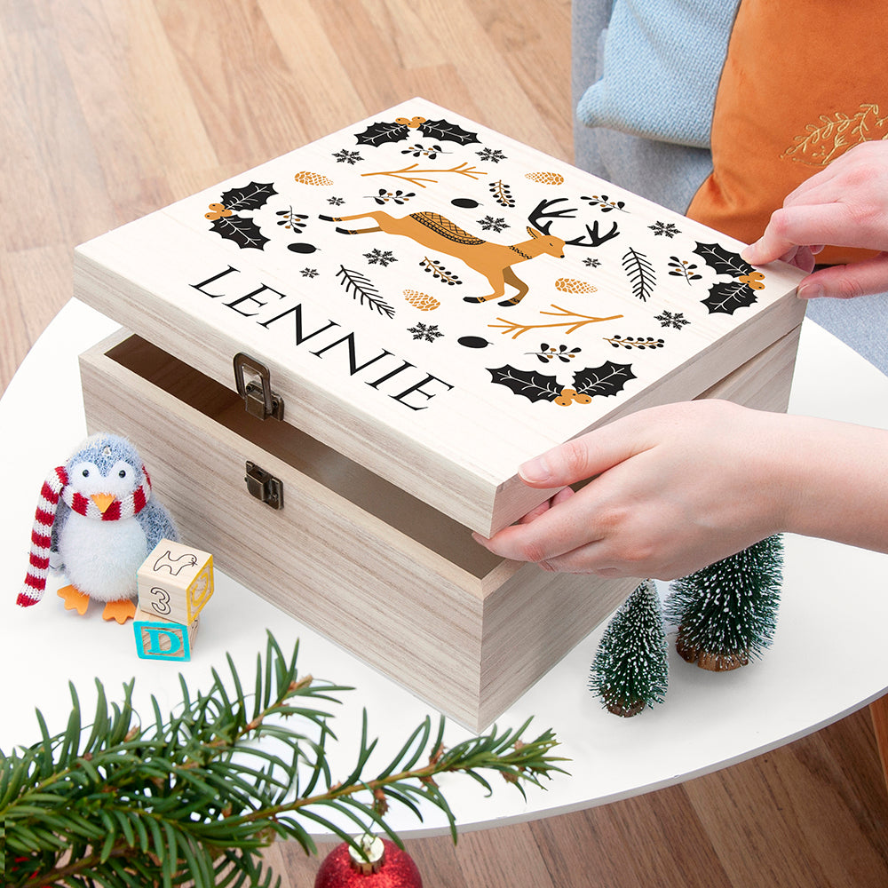Personalised Scandi Deer Christmas Eve Box